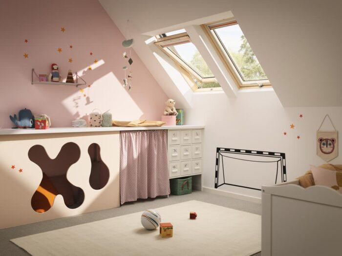 Fereastră de mansardă VELUX GLL B – sticlă 85 – mâner jos – lemn lăcuit - imagine 4
