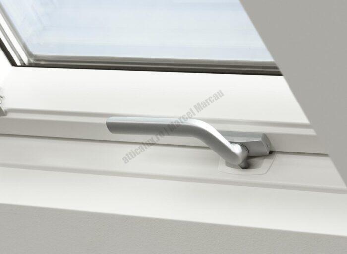 Fereastră de mansardă VELUX GLU B – sticlă 85 – poliuretan alb - imagine 3