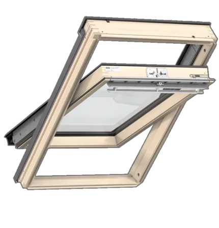 Fereastră de mansardă VELUX GLL 1061 Standard cu mâner sus și geam cu trei foi de sticlă
