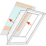 Finisaj interior VELUX LSB / LSC / LSD – PVC alb (pentru ferestre de mansardă)