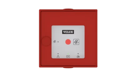 Buton de panică VELUX KFK 301 pentru evacuarea fumului – imagine oficială VELUX
