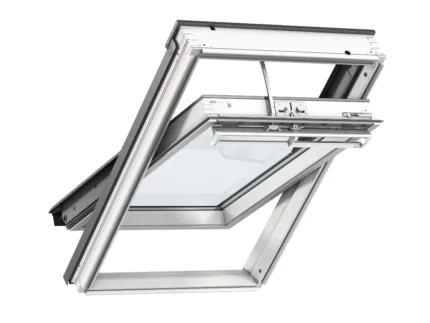 Fereastră VELUX GGL electrică, din lemn vopsit alb