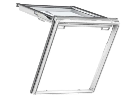 Fereastră VELUX GTU din poliuretan alb, pentru ieșire pe acoperiș