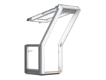 Element vertical VELUX cu deschidere pentru terasă, finisaj alb